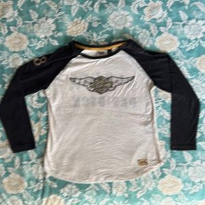 Harley Davidson Vintage Looking Long Sleeve Tee